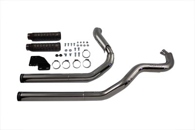 Rinehart 2 Into 2 Exhaust System Staggered Style for FXST 1984-UP