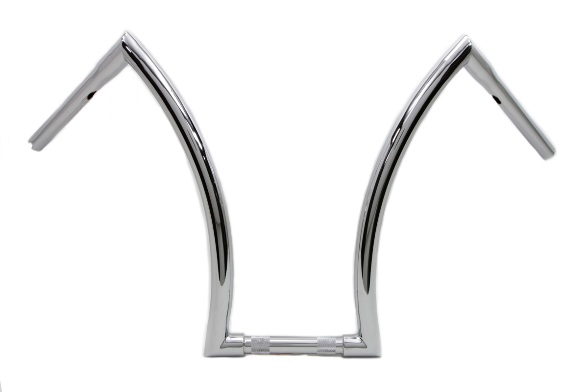 18 inch Z Handlebar with Indents for 1984-UP Softails - Click Image to Close