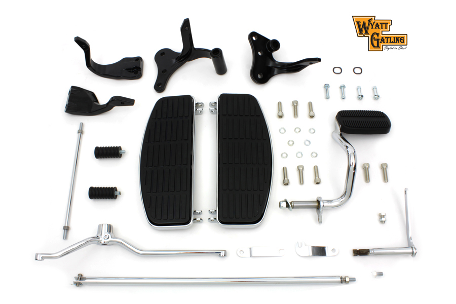 Wyatt Gatling Driver Footboard Kit with Black Brackets - Click Image to Close