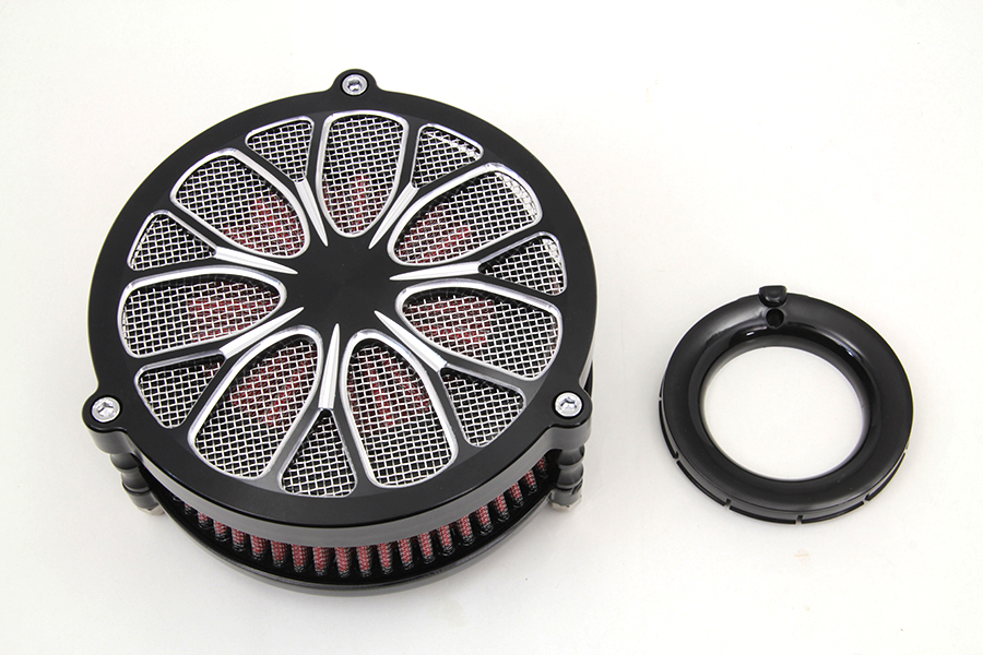 Air Cleaner Cover Heathen Design Black for 2008-UP FXD & Softails