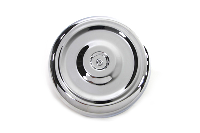 Chrome Round Bobbed Style 8 Air Cleaner Cover