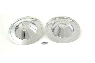 Harley FLSTF 2000-UP 16" Front Wheel Cover Set Cast - Click Image to Close
