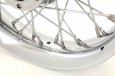 16 x 3 in. Chrome Rear Spoked Wheel for FLT 2002-07 Harley