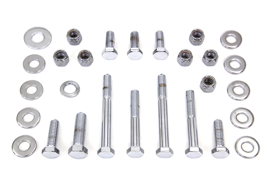 Upper and Lower Chrome Engine Bolts - Click Image to Close